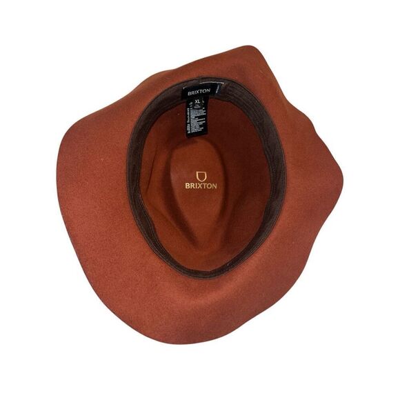 ✨BRIXTON WESLEY PACKABLE BROWN FEDORA✨ - Picture 8 of 11